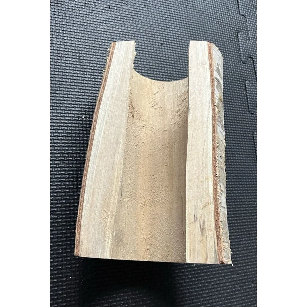 JDHA VMOS Natural Birch Critter Cave Half Trunk Hideout For Reptiles 8